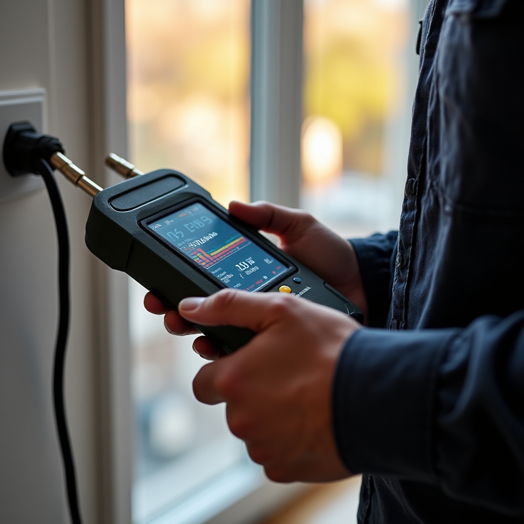 Измерение уровня сигнала прибором